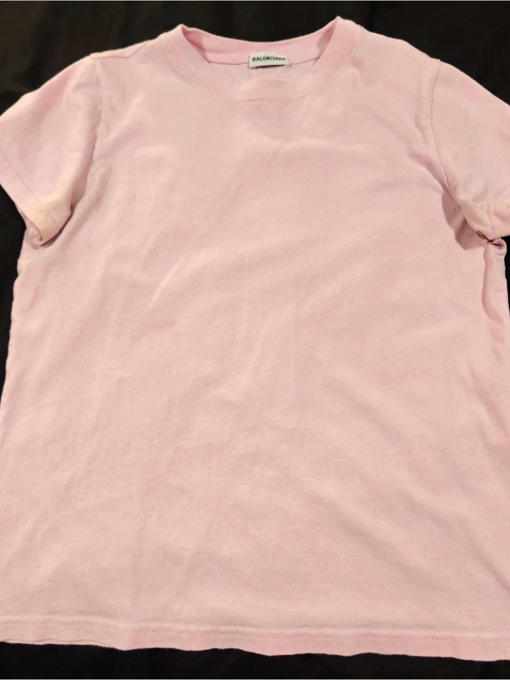 Balenciaga Light Pink Crewneck Short Sleeve Tee